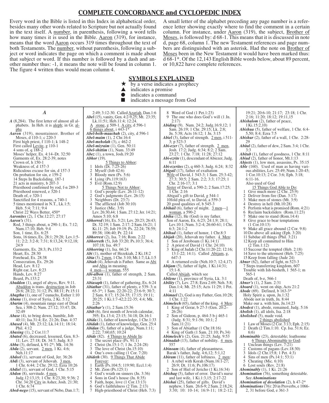 Dake Concordance