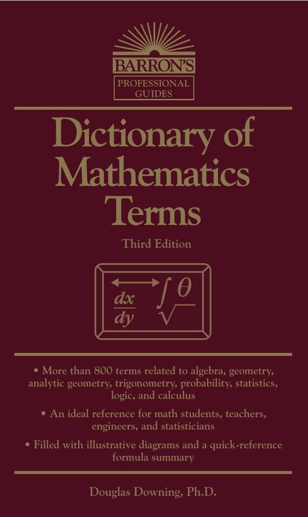 Dictionary of Mathematics Terms