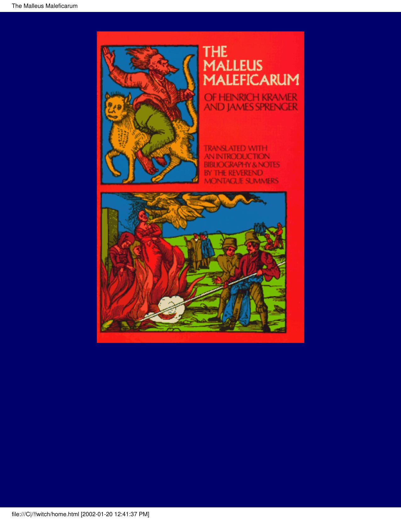 The Malleus Maleficarum