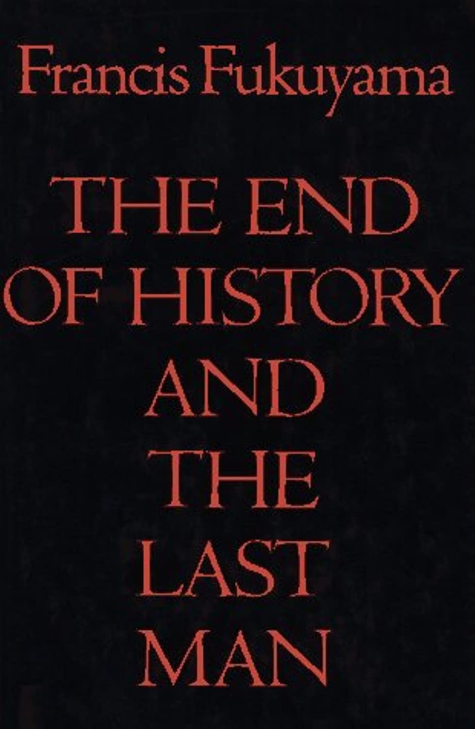 The End of History and the Last Man