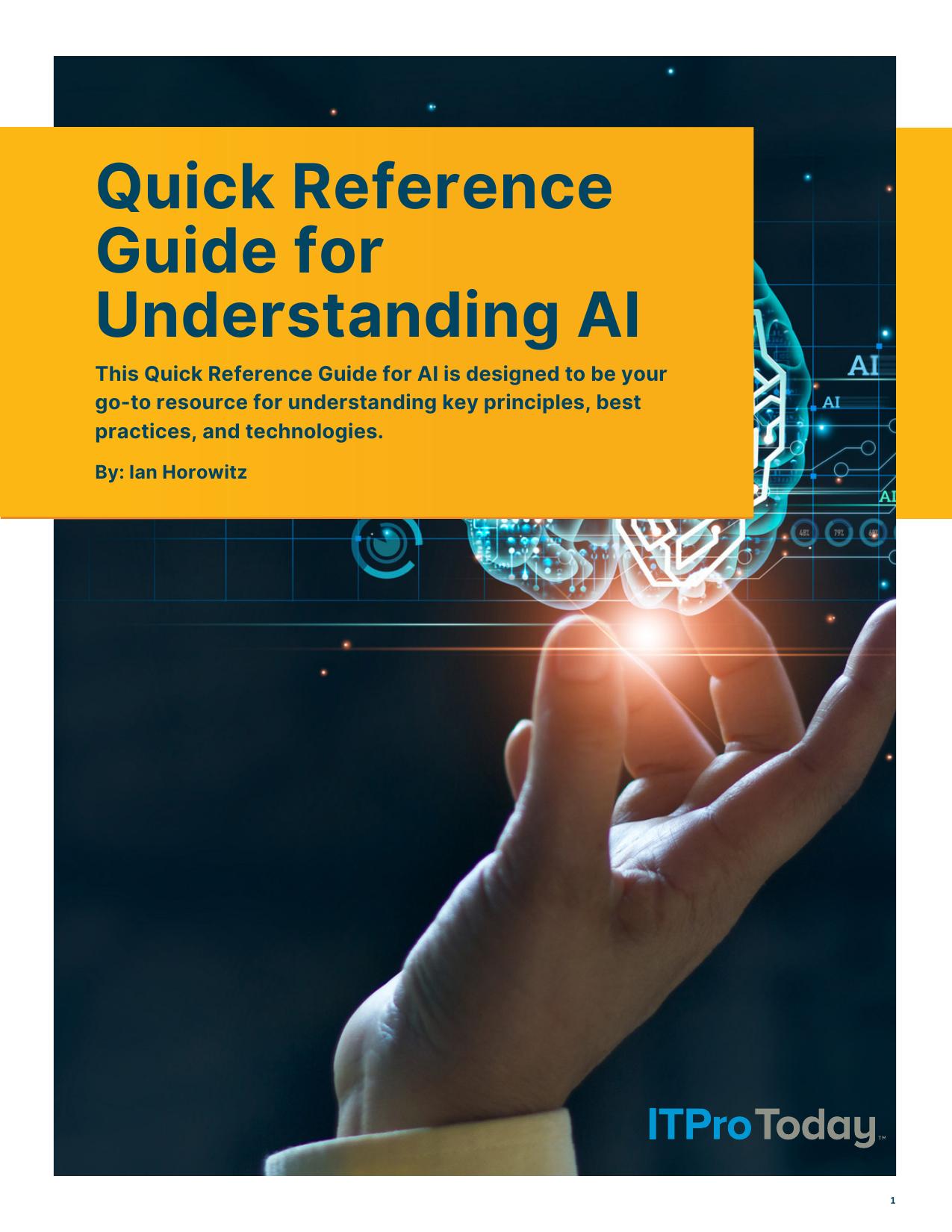 Quick Reference Guide for Understanding AI