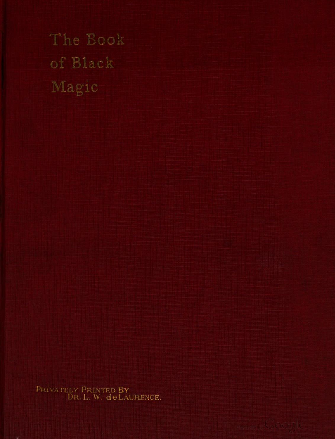 The book of black magic and of pacts
