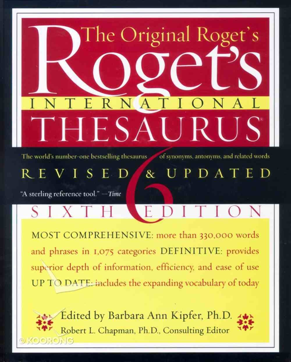 Roget's International Thesaurus, 6th Edition