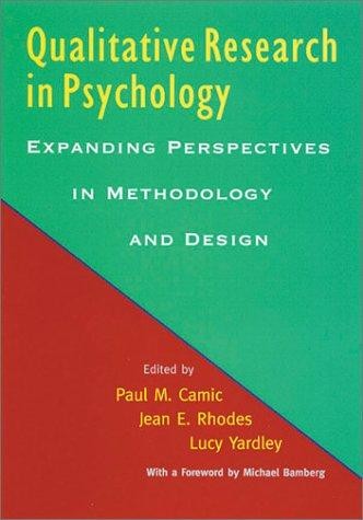 Qualitative Research in Psychology: Expanding Perspectives in Methodology and Design