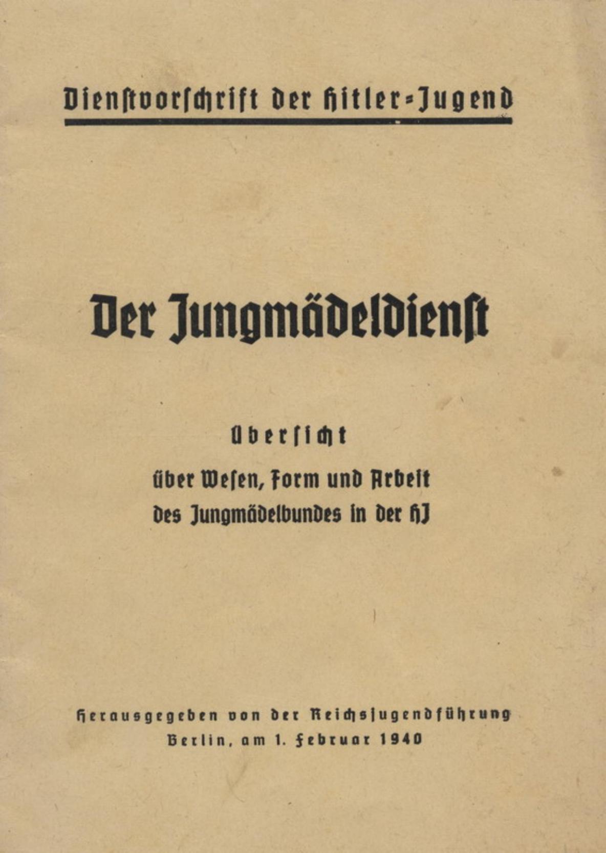 Der Jungmädeldienst (1940)