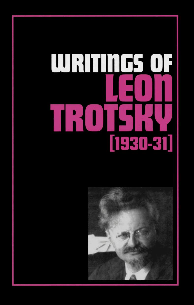 Writings of Leon Trotsky (1930-31)