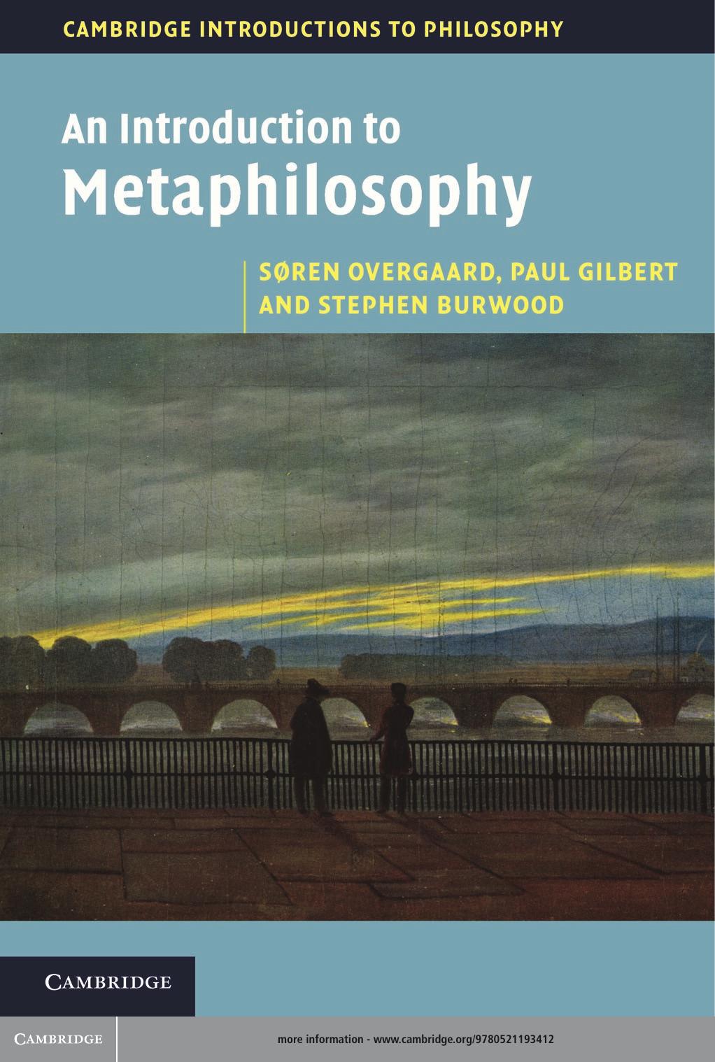 An Introduction to Metaphilosophy