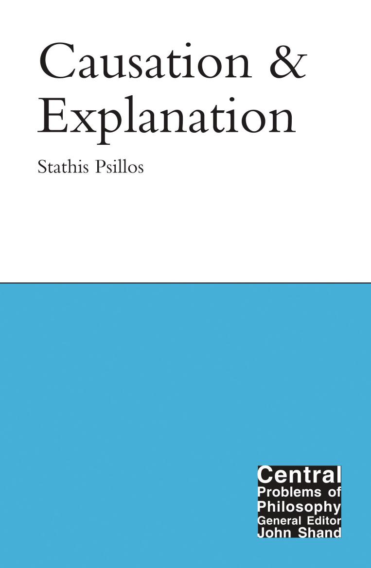 Causation and Explanation