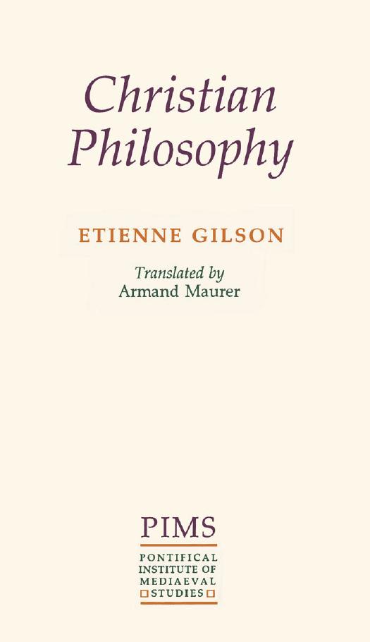 Christian Philosophy: An Introduction