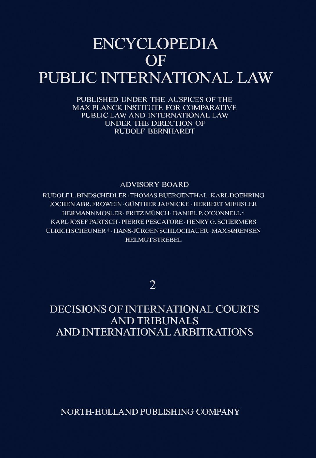 Encyclopedia of Public International Law