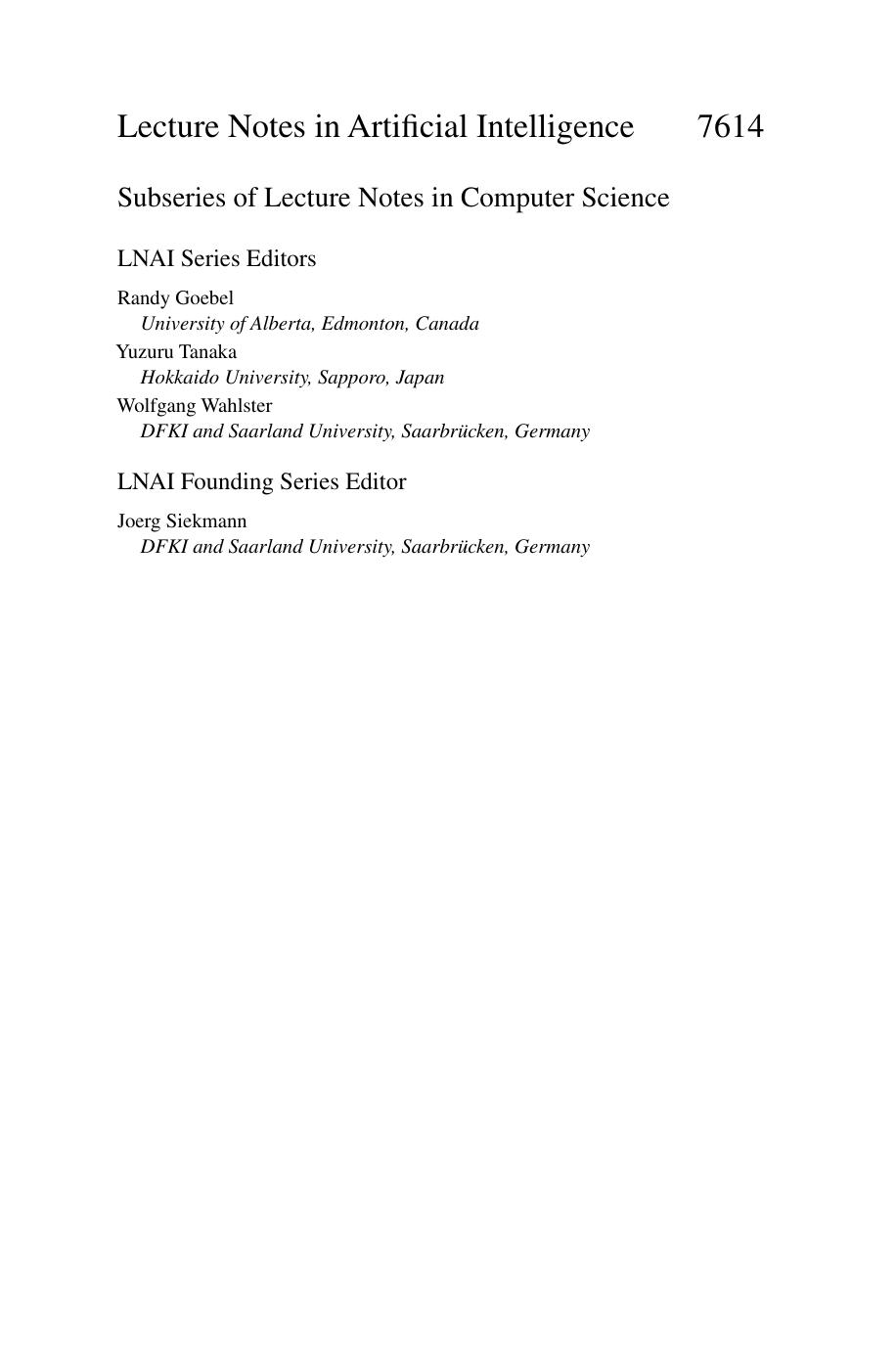 Advances in Natural Language Processing 8th International Conference on NLP, JapTAL 2012, Kanazawa, Japan, October 22-24, 2012. Proceedings