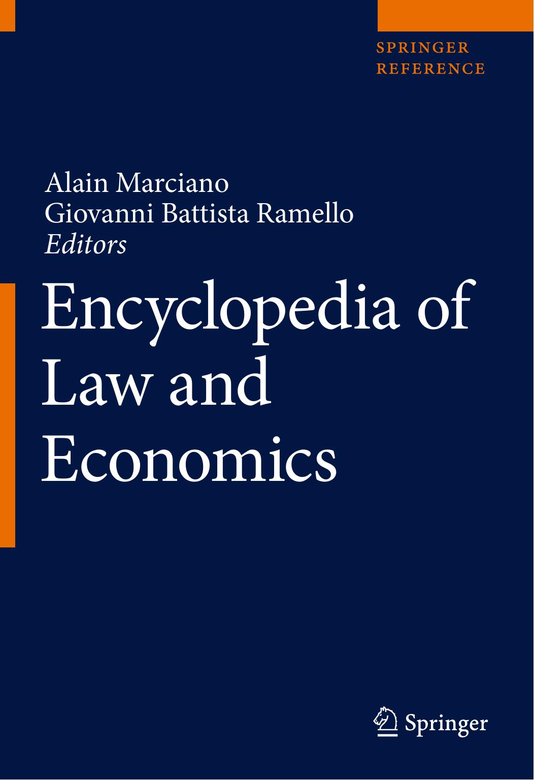 Encyclopedia of Law and Economics