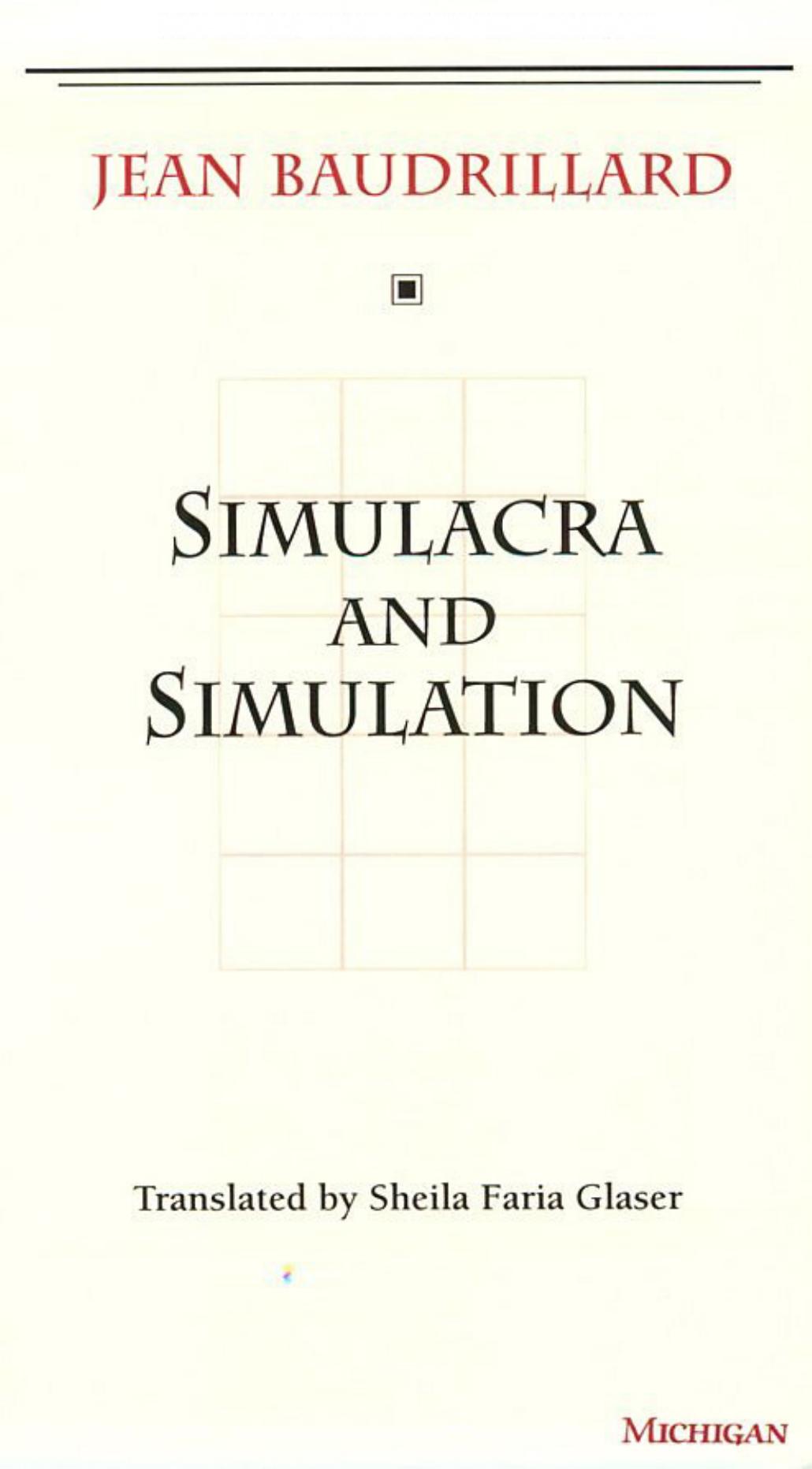 Simulacra and Simulation