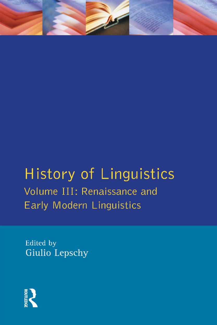 History of Linguistics