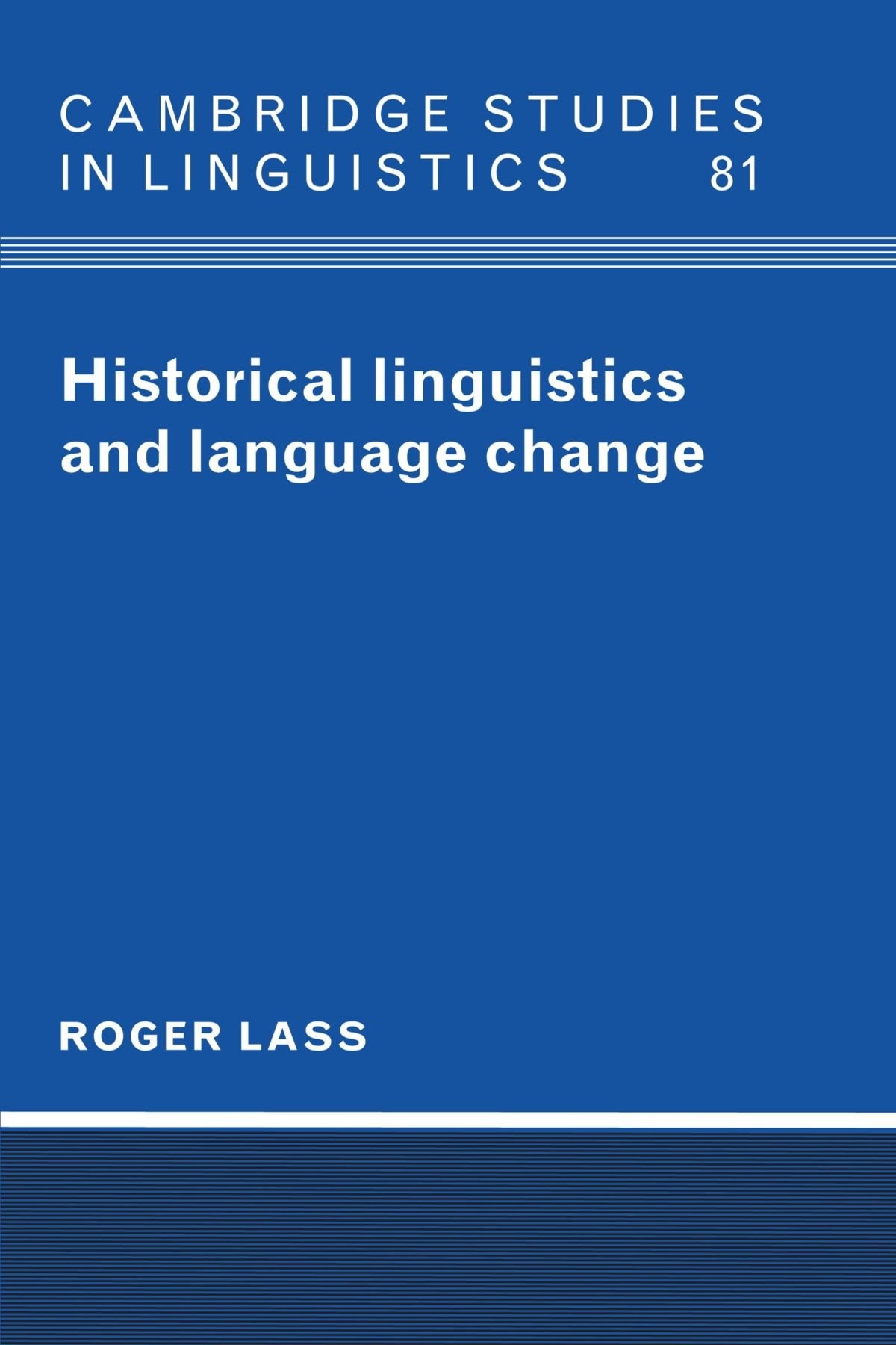 Historical Linguistics and Language Change