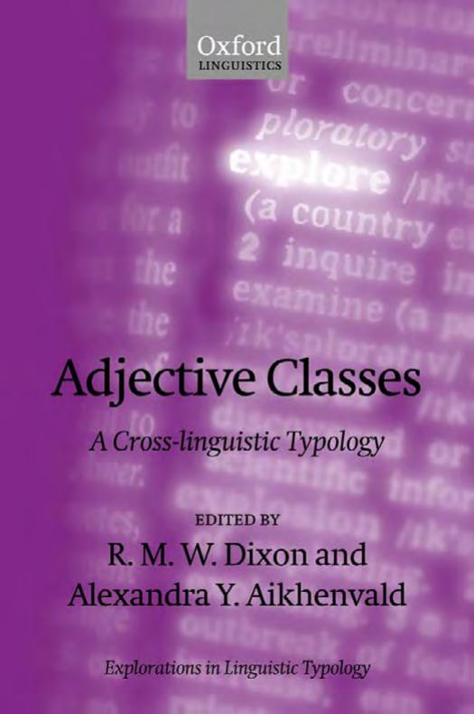 Adjective Classes: A Cross-Linguistic Typology