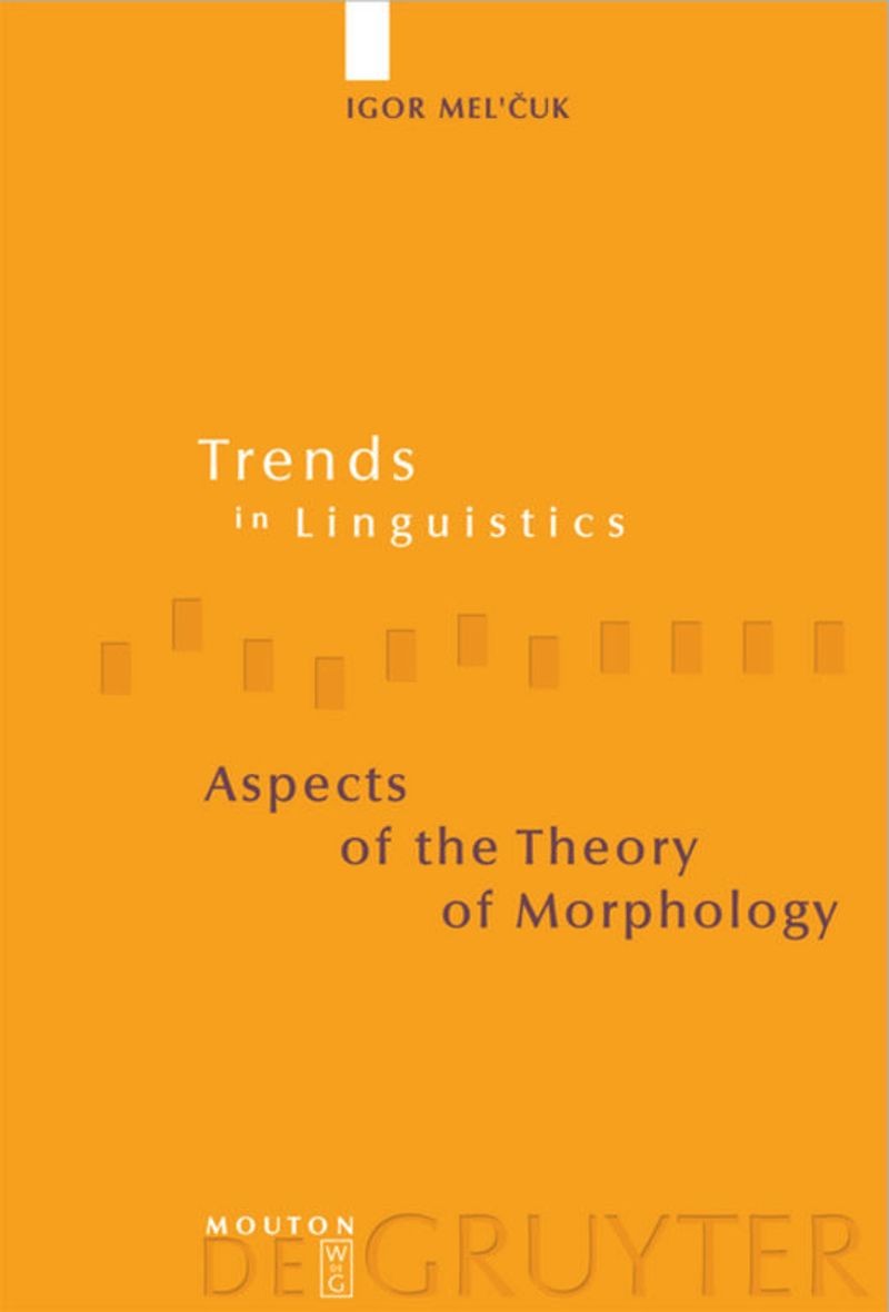 Aspects of the theory of morphology