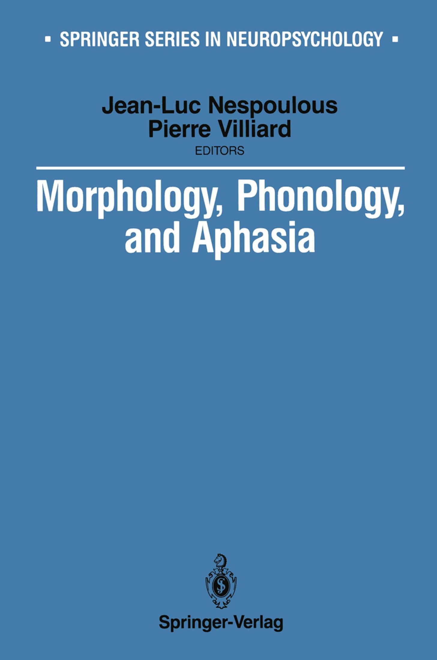 Morphology, Phonology, and Aphasia