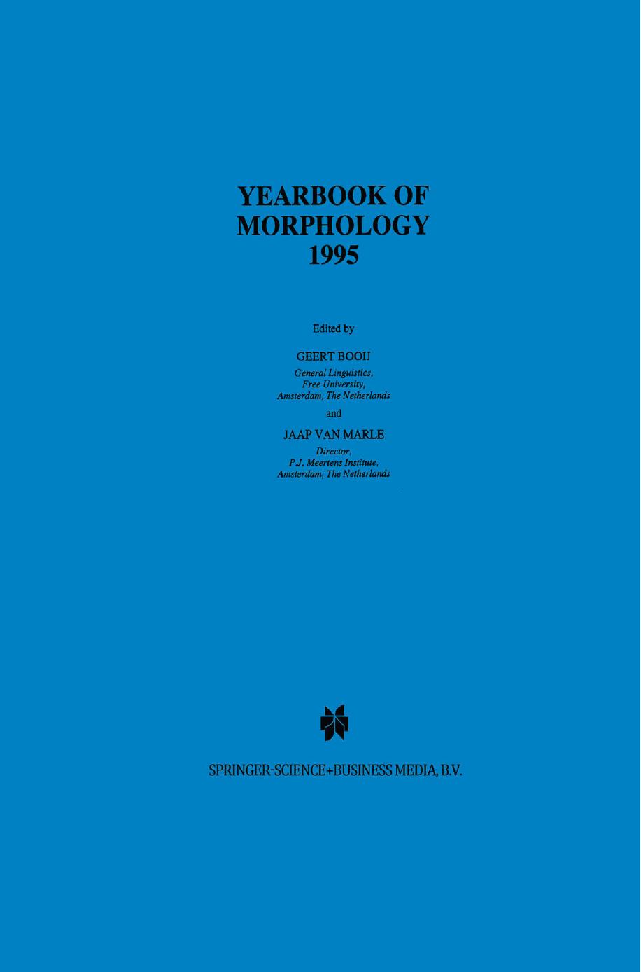 Yearbook of Morphology 1995