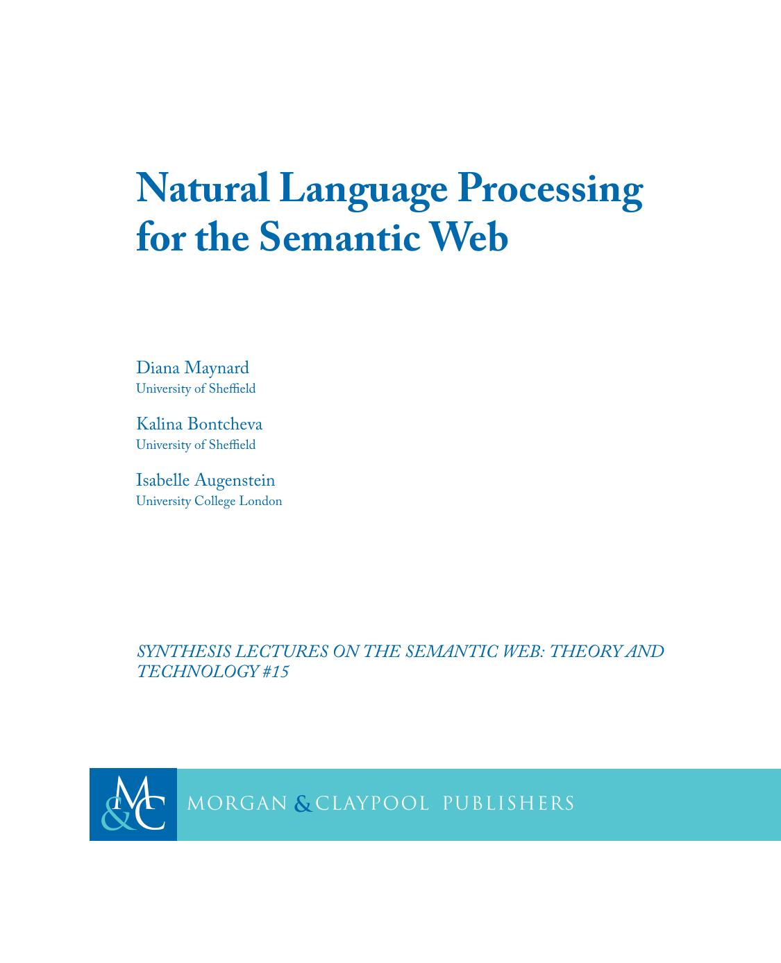 Natural Language Processing for the Semantic Web