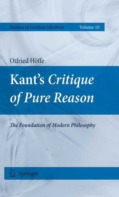 Kant's Critique of Pure Reason: The Foundation of Modern Philosophy