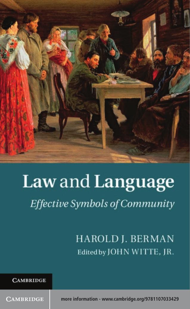 Law and Language: Effective Symbols of Community